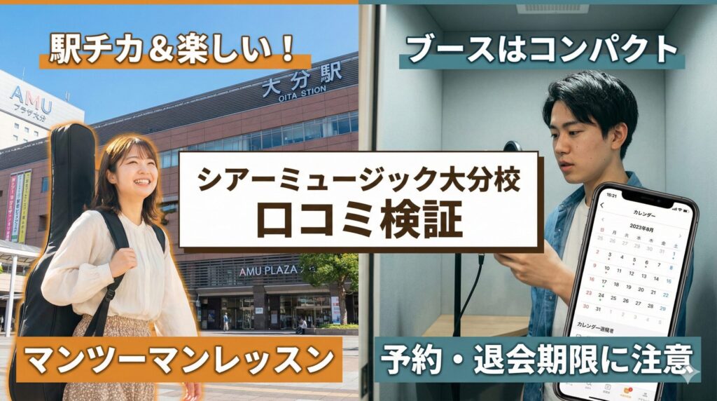 シアーミュージック大分校 口コミ